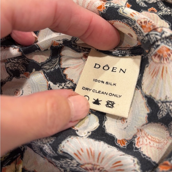 NWOT Doen Noir Tressors De La Mer Sasha Silk Mini Dress, small - Picture 6 of 13